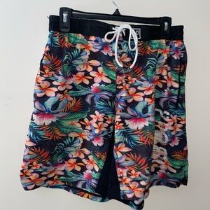 Tropical Multiple colored 2Pood Men’s Lightweight Active Shorts [L]